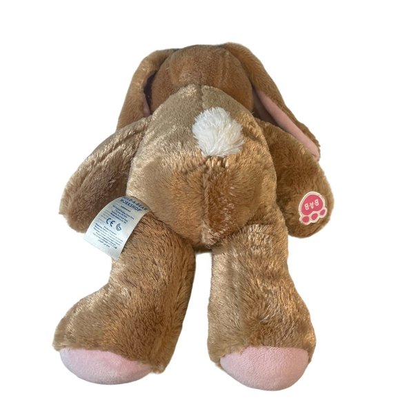 Build A Bear Workshop 14” Plush Brown Pawlette Easter Bunny Rabbit Stuffed Toy - Picture 3 of 6